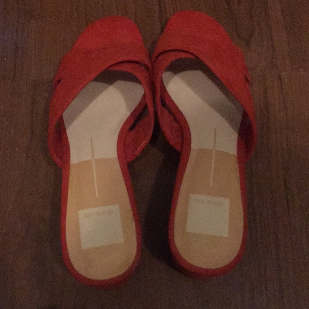 Dolce vita red sandals size 8